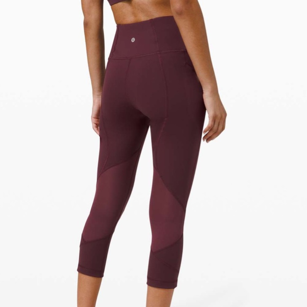 NWT! Lululemon Pace Rival HR Crop 22” in Cassis - 4